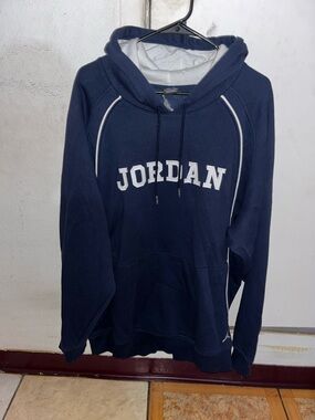 Jordan Pullover Hoodie Men’s Blue Air Jordan Vintage Y2K